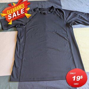 XCEL MLC40517 Short Sleeve Black UV Shirt Rash Guard 4XL Black